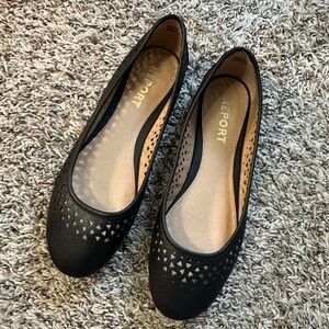 Report Black Ballet Flat Size 9